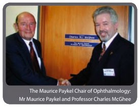 The Maurice Paykel Chair of Ophthalmology - Mr Maurice Paykel and Professor Charles McGhee