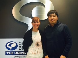 Image of Kevin Lee (left) with Associate Professor Johanna Montgomery
